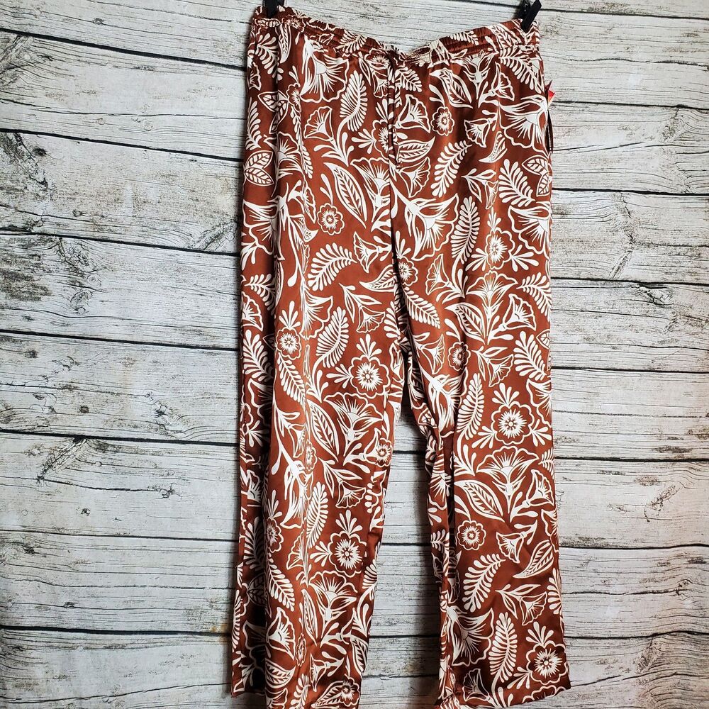 Latino Heritage Month Satin Woven Pant Brown Size XXL NWT